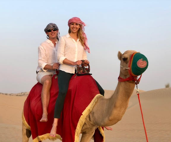 Alex and Meg on honeymoon in Africa